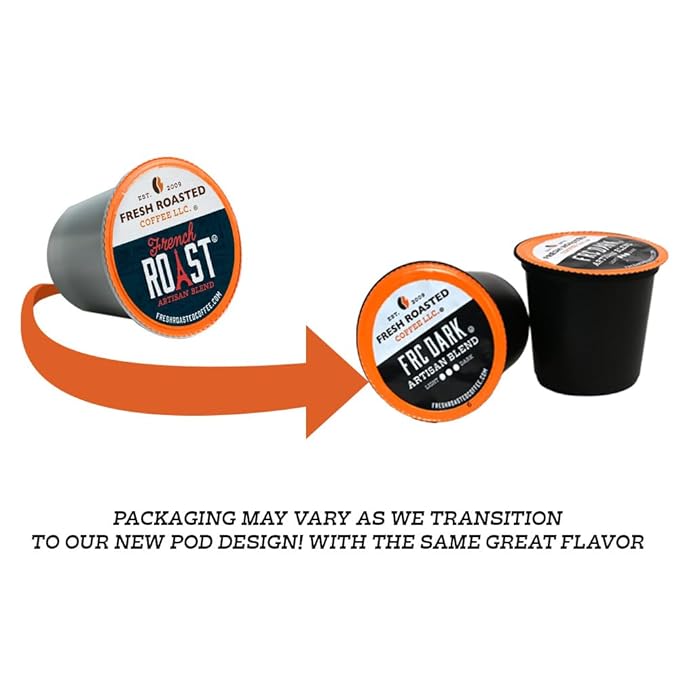 Fresh Roasted Coffee, Dark Costa Rica Tarrazu, Dark Roast, 72 Pods for K Cup Brewers