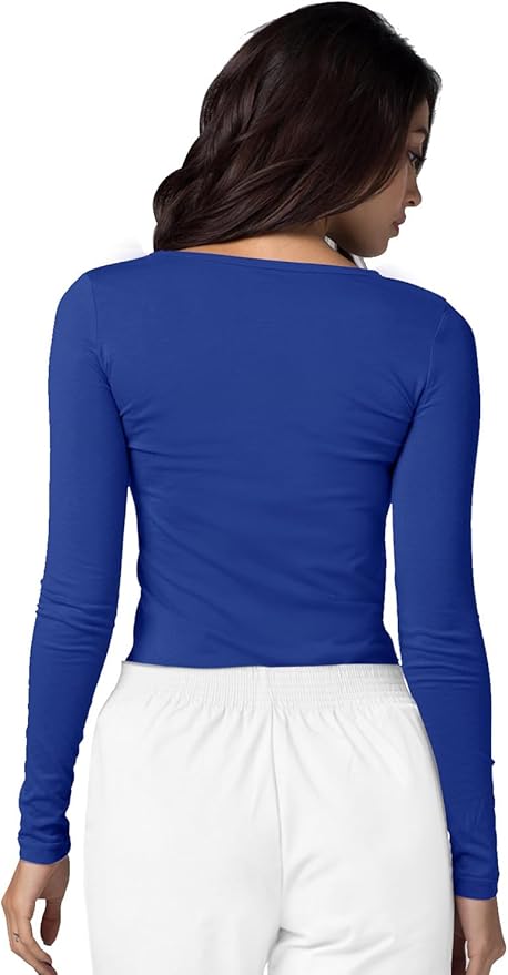 Adar Underscrubs for Women 3 Pack - Long Sleeve Underscrub Comfort Tee