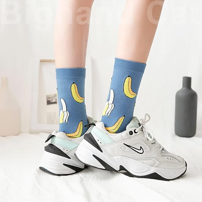 IIG 3-6 Pairs Womens Cute Animal Patterned Funny Novelty Cotton Crew Socks