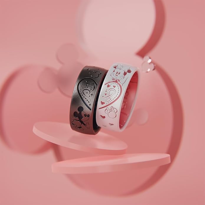 Enso Rings Etched Disney Collection - Mickey & Minnie Classic Dualtone Silicone Ring