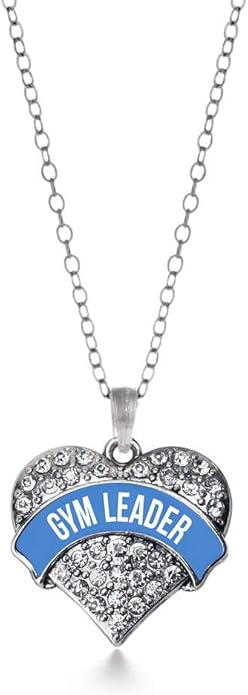 Inspired Silver - Silver Pave Heart Charm 18 Inch Necklace with Cubic Zirconia Jewelry