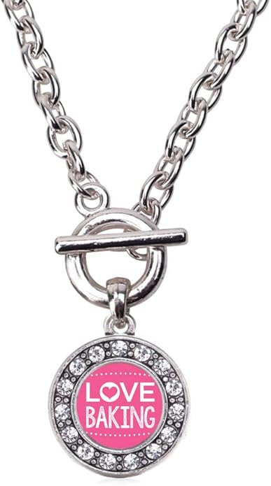 Inspired Silver - Silver Circle Charm 18 Inch Necklace with Cubic Zirconia Jewelry