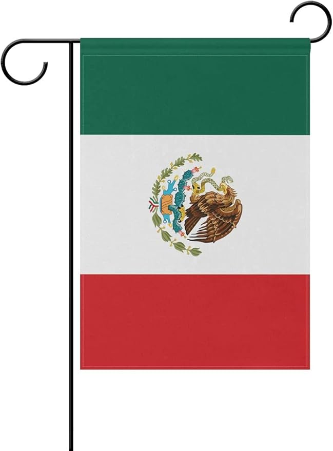 Mexico Flag Mexican Flag, Small Mexican Garden Flags for Yard Patio Porch Independence Day Patriotic Festival Outdoor Decorations