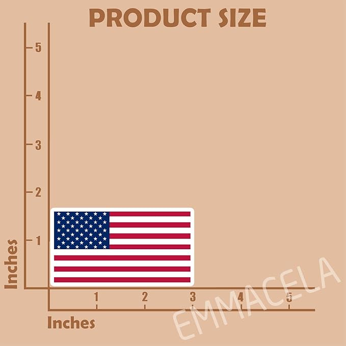 (3PCS) America Flag stickers, Countries Flag Stickers - Waterproof Vinyl Decals For Laptops, Tumblers, Water Bottles, Books, Scrapbooks, Size 3 x 1.7 Inch
