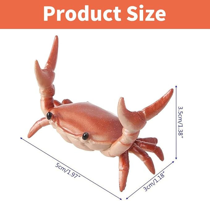 2-Pack Crab Pen Holder for Desk, Weightlifting Crabs Desk Pen Organizer, Cute Pencil Holder Desktop Organizer Storage Accessories, Funny Desk Decor for School, Home, Office Supplies (2PCS-Blue)
