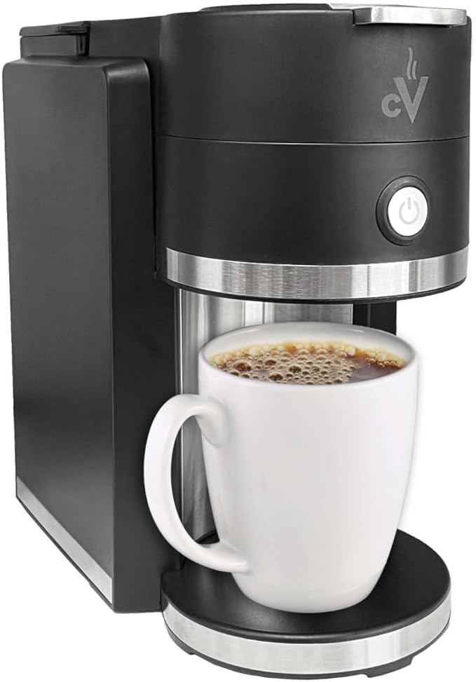 Café Valet Barista Single Serve Coffee Maker, Compatible with K-Cup Coffee Pods, Compact Design