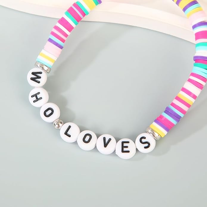 Byqone 6Pcs K-pop Merch Bracelet for Teen Girls Women, Music Gifts for K-pop Fans, Kpop Bracelet Gifts for Girls Birthday Party Decorations Friendship BFF Gifts for Fans Decor