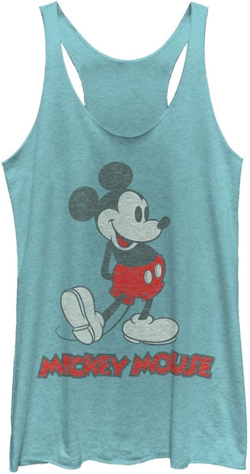 Women's Mickey & Friends Classic Mickey Distressed Racerback Tank Top