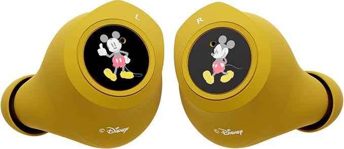 Disney Mickey Mouse Bluetooth Earbuds with Charging Case- Bluetooth Wireless Headset with Built-in Mic and 30 Hours of Playtime- Disneyland Essentials and Disney Gifts for Women and Men of All Ages