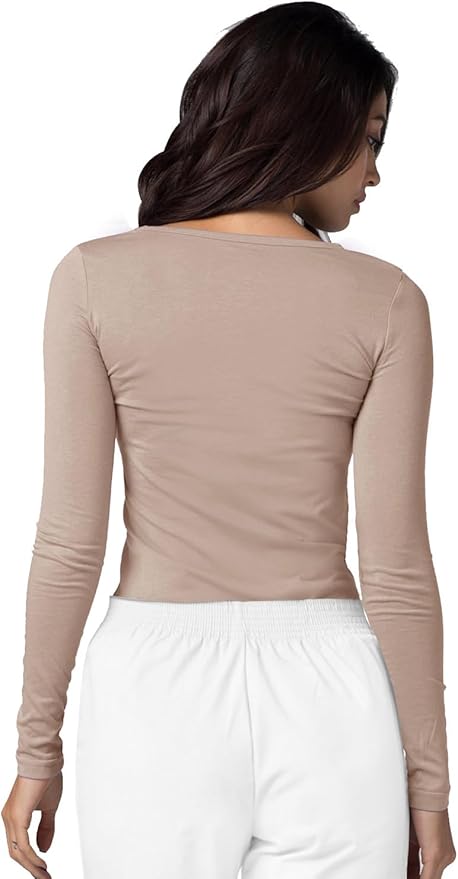 Adar Underscrubs for Women 3 Pack - Long Sleeve Underscrub Comfort Tee