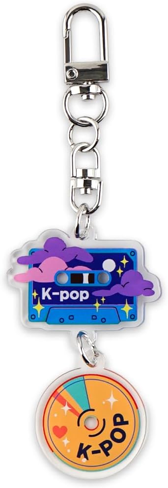 PUBLOG 10PCS Korean Style k music pop Culture Acrylic keyring, bag charm, keychains accessories