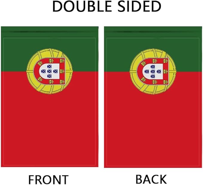 Portugal Flag Portuguese Flag, Small Portuguese Garden Flags for Yard Patio Porch Independence Day Patriotic Festival Outdoor Decorations