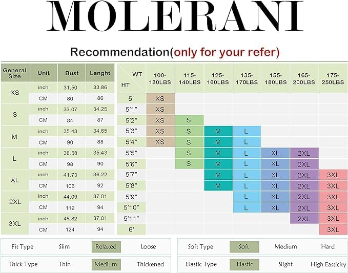 MOLERANI Women's Casual Plain Simple T-Shirt Loose Dress