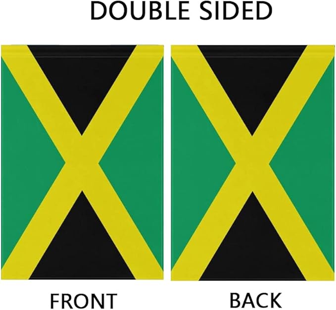 Jamaica Flag Jamaican Flag, Small Jamaican Garden Flags for Yard Patio Porch Independence Day Patriotic Festival Outdoor Decorations