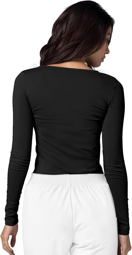 Adar Underscrubs for Women 3 Pack - Long Sleeve Underscrub Comfort Tee