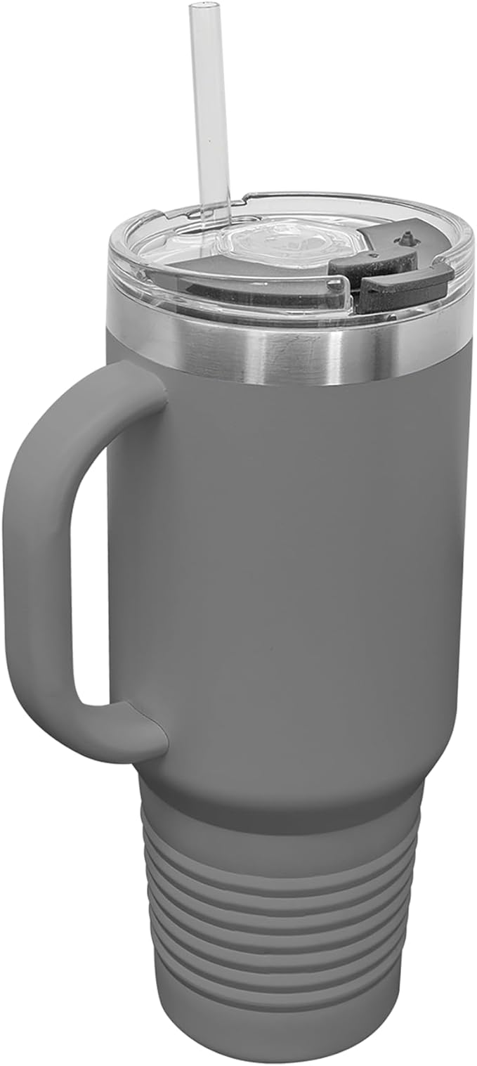 40oz Vacuum Insulated Travel Mug with Handle, CNA Certified Nurse Assistant, Personalized Engraving Included (Gray)