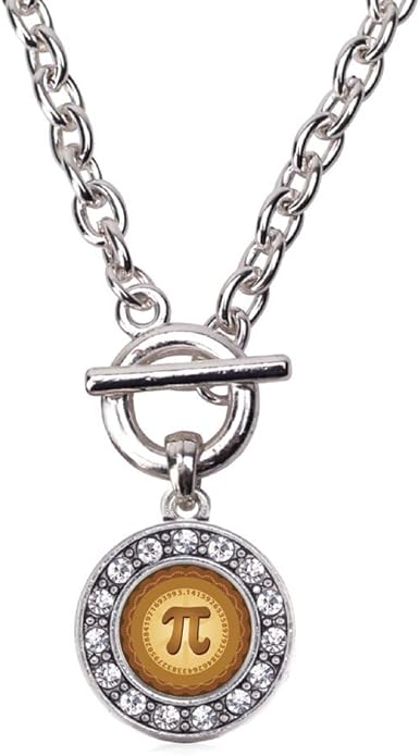Inspired Silver - Silver Circle Charm 18 Inch Necklace with Cubic Zirconia Jewelry