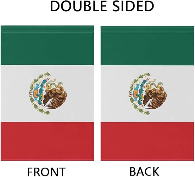 Mexico Flag Mexican Flag, Small Mexican Garden Flags for Yard Patio Porch Independence Day Patriotic Festival Outdoor Decorations