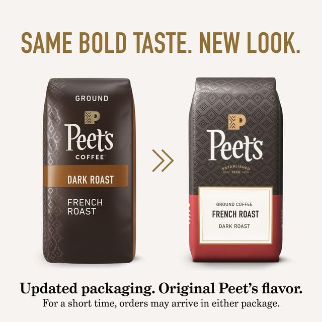 Peet's Coffee, Dark Roast Ground Coffee - French Roast 28 Ounce Bag