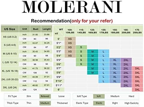 MOLERANI Women's Casual Plain Simple T-Shirt Loose Dress