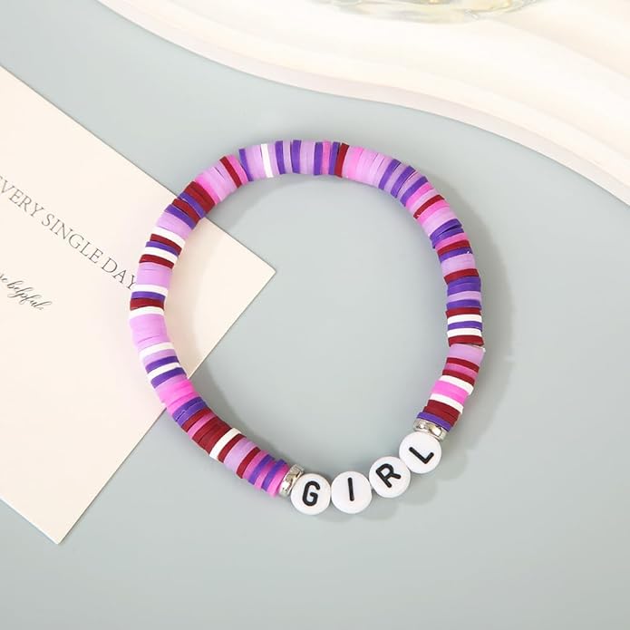 Byqone 6Pcs K-pop Merch Bracelet for Teen Girls Women, Music Gifts for K-pop Fans, Kpop Bracelet Gifts for Girls Birthday Party Decorations Friendship BFF Gifts for Fans Decor