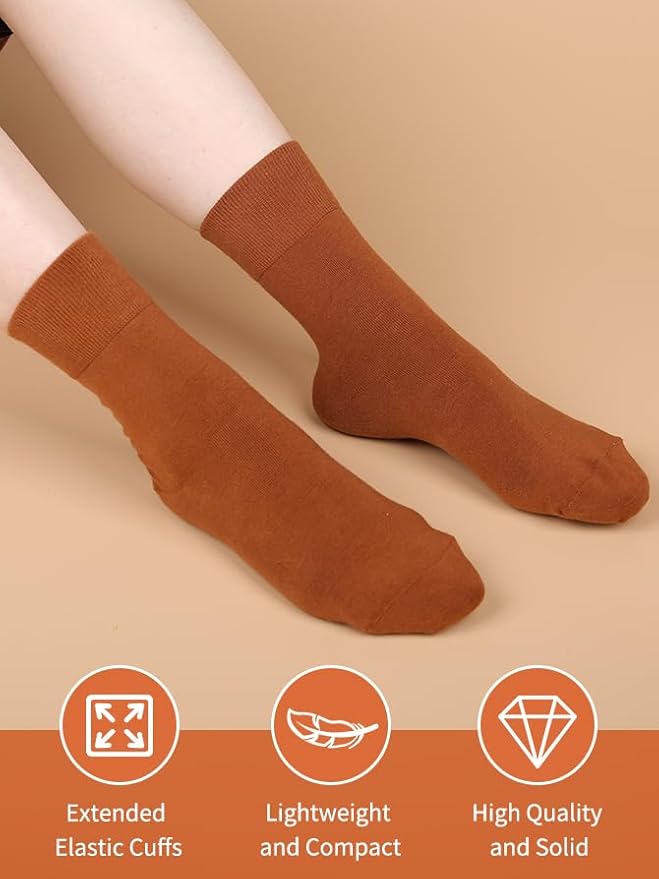 FGZ Women Thin Cotton Socks Soft Cozy Socks Cute Ankle Crew Socks 5 Pairs