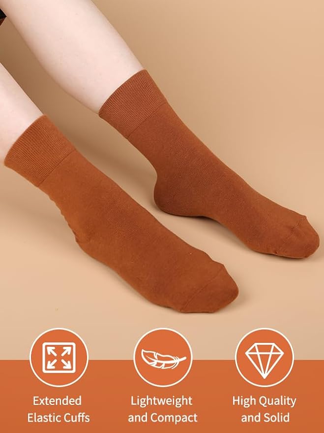 FGZ Women Thin Cotton Socks Soft Cozy Socks Cute Ankle Crew Socks 5 Pairs