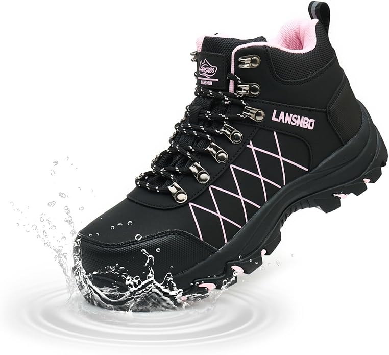 Waterproof Steel Toe Boots for Women Wide Width Non Slip Work Shoes Lightweight Slip Resistant Safety Toe Sneakers Indestructible Construction Composite Toe Footwear
