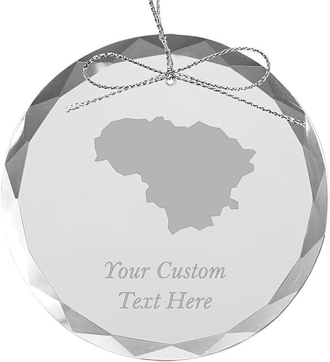 Lithuania, Personalized Travel Christmas Ornament – Customized Engraved Glass Keepsake - Custom Family Trip & Vacation, 2024, 2025, 2026, 2027 & Name – Destination Xmas Holiday Ornament