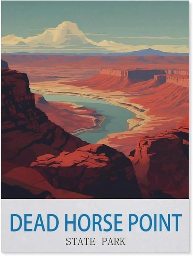 Jigsaw Puzzle 1000 Pieces for Adults，Dead Horse Point State Park Utah，Wood Puzzle - Unique Suitable for Teenagers and Adults（75x50cm）-CL41