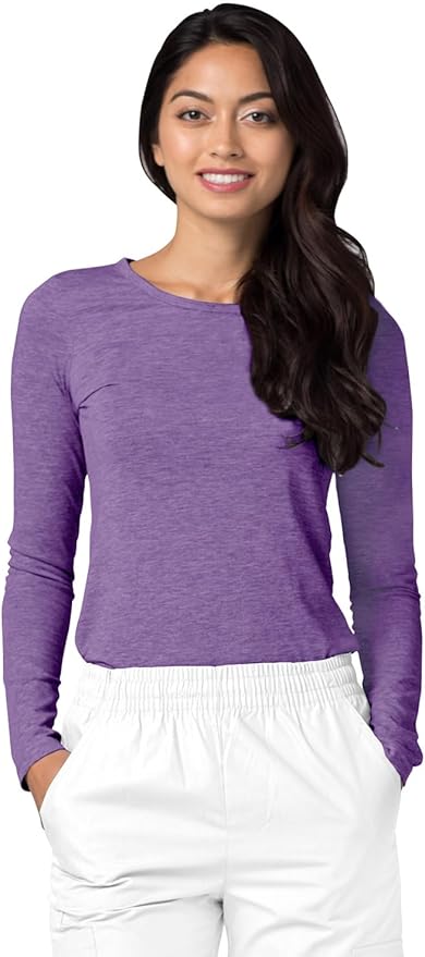 Adar Underscrubs for Women 3 Pack - Long Sleeve Underscrub Comfort Tee