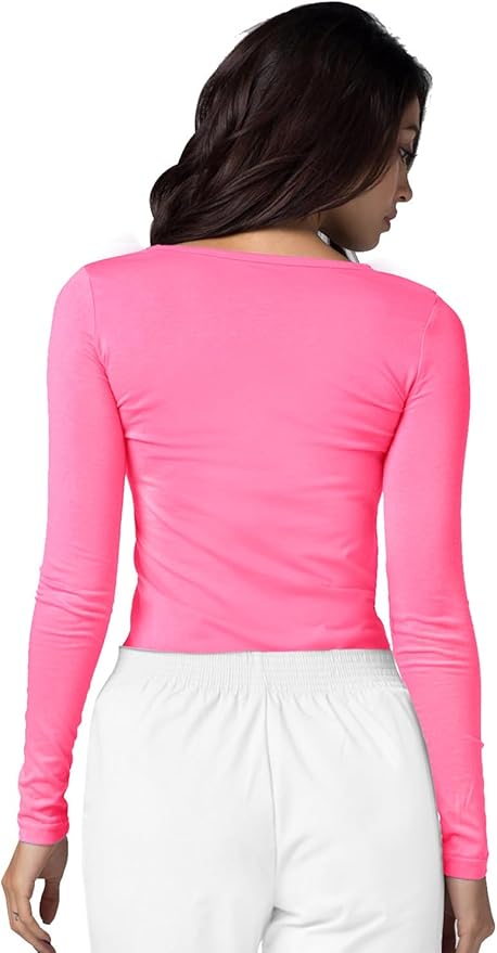 Adar Underscrubs for Women 3 Pack - Long Sleeve Underscrub Comfort Tee