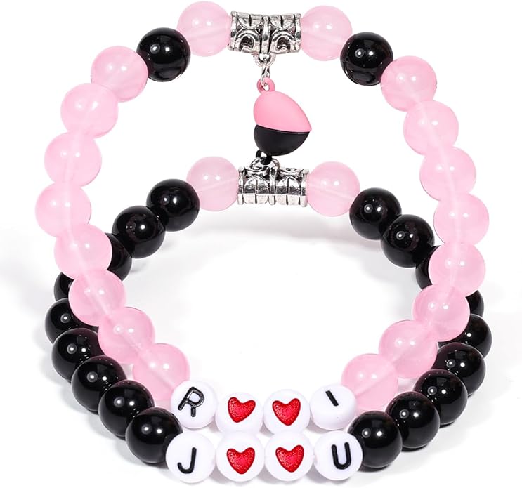 AICase for Korea-Pop Merch Toys Gifts Doll Cosplay Outfit Costume 5 Pcs Stackable Stretch Friendship Beaded K_Pop Bracelets Merchandise Jewelry Gifts for Fans Women Christmas Stocking