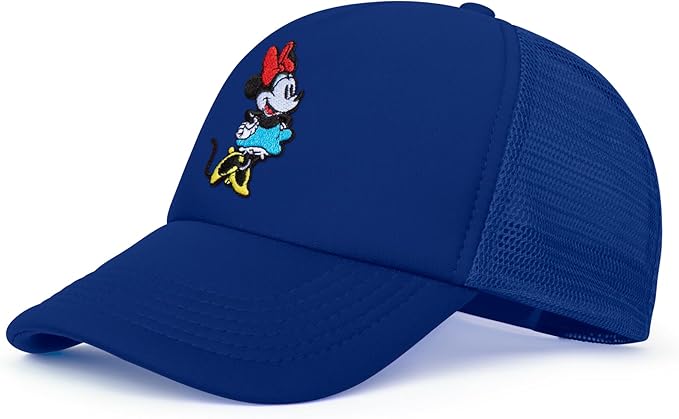 Disney Adult Trucker Hat, Minnie Mouse Mesh Snapback Baseball Cap