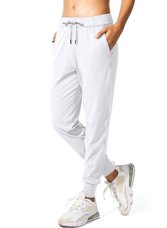 SANTINY Women's Joggers Pants Pockets Drawstring Running Sweatpants for Women Lounge Workout Jogging