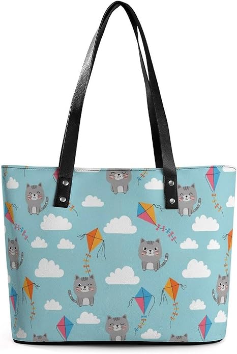 Fashion Leather Tote Bag Travel Work Daily Essentials Handbag Unisex Handbag