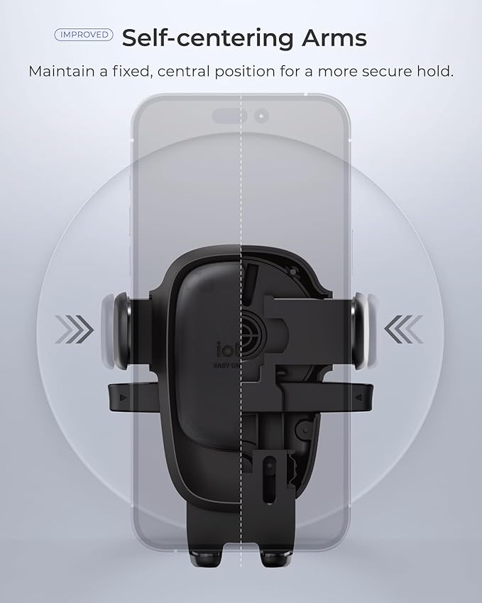 iOttie Easy One Touch Advanced Phone Mount for Tesla Model 3 and Model Y Screens - Universal Cell Phone Holder for iPhone, Google, Samsung, Moto, LG, and All Other Smartphones Black