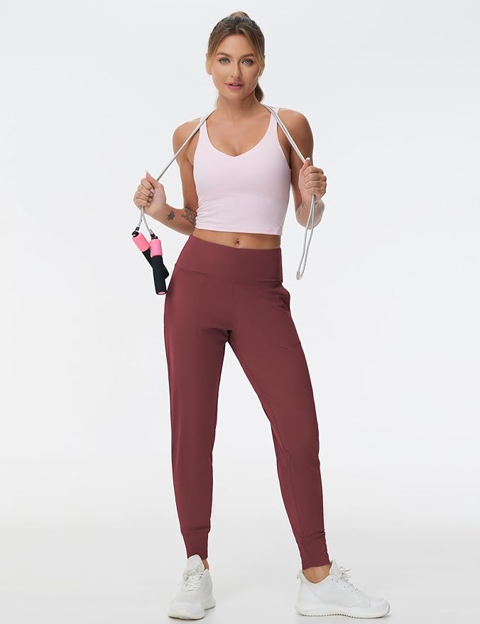 THE GYM PEOPLE Women's Joggers Pants Lightweight Athletic Leggings Tapered Lounge Pants for Workout, Yoga, Running