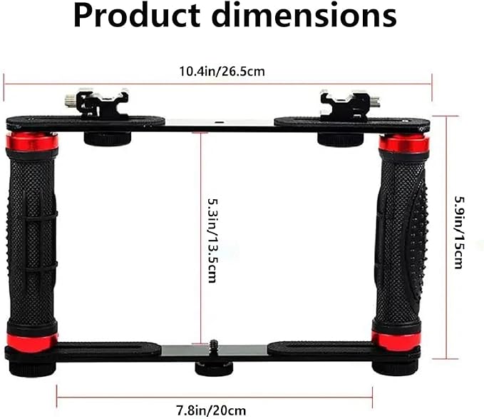 Vlogging Kit for iPhone Android Accessories, with Phone Mount, Tripod, LED Light, Microphone to One-Hand Operate Video Calling, Vlogging, YouTube, Instagram, Tiktok (Meta Black)