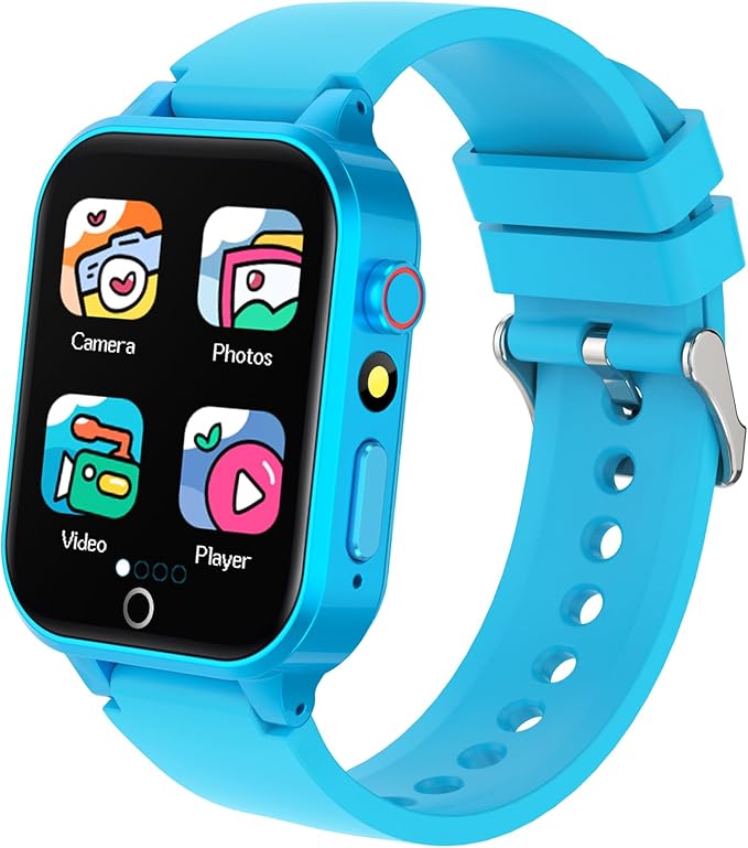 Vakzovy Kids Smart Watch Boys Aged 5-12, HD Touchscreen Kids Watch with 26 Games Video Camera Music Pedometer Audiostory Learn Card Educational Toys Birthday Gifts for Girls Ages 5 6 7 8 9