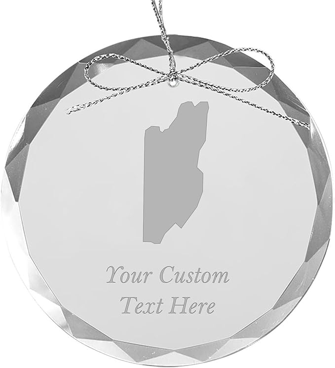 Belize, Personalized Travel Christmas Ornament – Customized Engraved Glass Keepsake - Custom Family Trip & Vacation, 2024, 2025, 2026, 2027 & Name – Destination Xmas Holiday Ornament