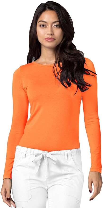 Adar Underscrubs for Women 3 Pack - Long Sleeve Underscrub Comfort Tee