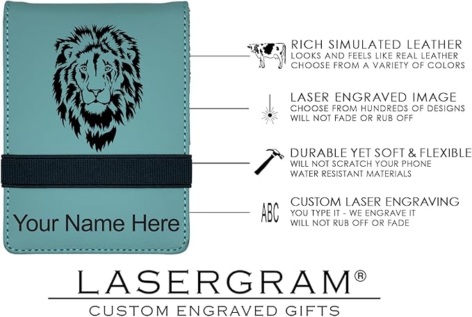 LaserGram Mini Padfolio with Notepad and Pen, CNA Certified Nurse Assistant, Personalized Engraving Included (Teal)