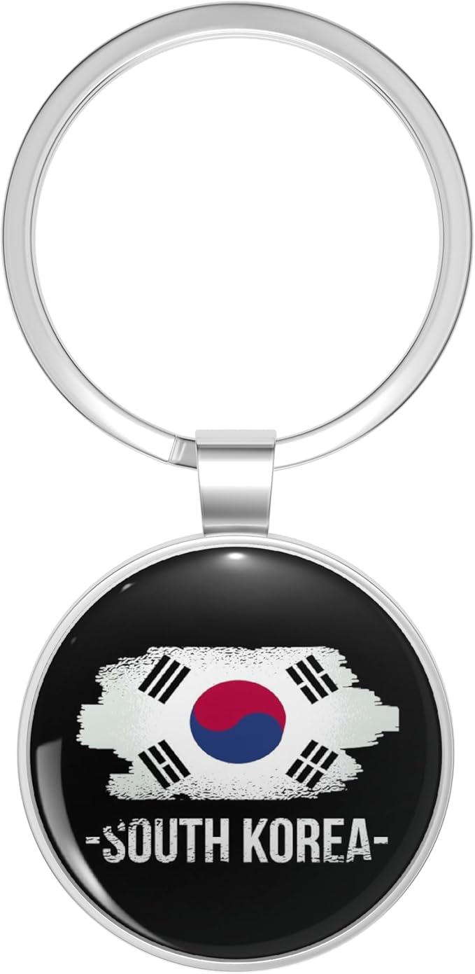 Glover Trading Flag of South Korea Metal Double Sided Key Chain Keychain