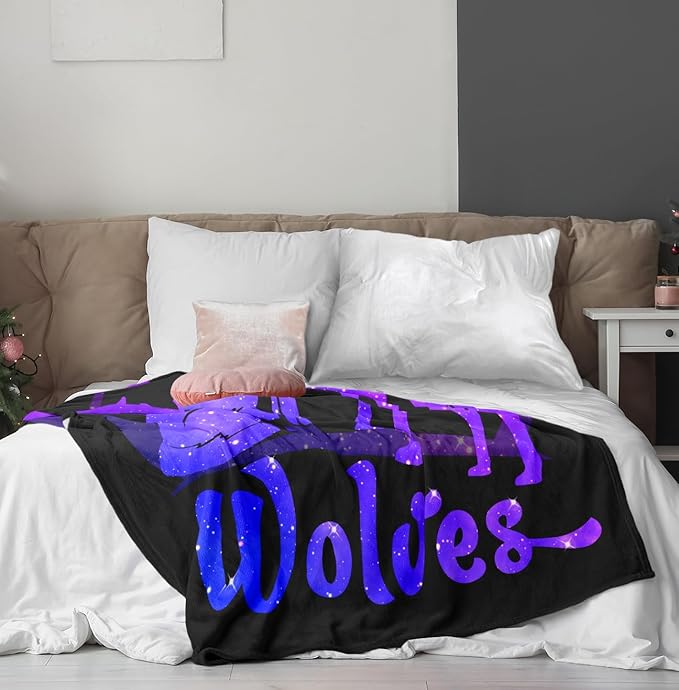 Turelos Wolf Gifts Blanket for Girls, Wolves Gift for Women, Wolf Themed Gifts/Stuff for Wolf Lover Blanket 50x40in