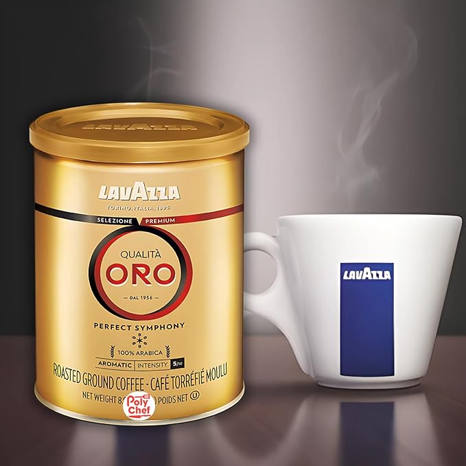Lavazza Qualita Oro Ground Coffee, 8.8 Ounce (Pack of 1) - Packaging May Vary