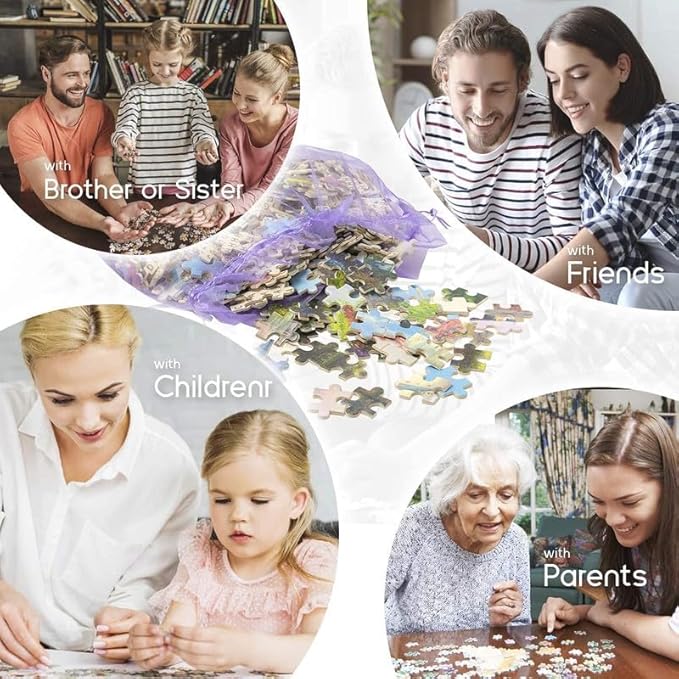 Wooden Jigsaw Puzzle 500 Piece Adult Puzzle Emperor Palace at Seoul South Korea Lake Mountain Puzzle - Christmas Adult Kids Intelligence Game Toy Family Friend Puzzle Gift