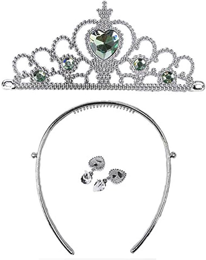 Orgrimmar Princess Dress Up Accessories Gloves Tiara Crown Wand Necklaces Presents for Kids Girls