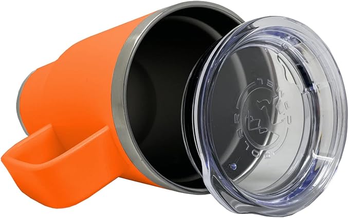 LaserGram 20oz Vacuum Insulated Travel Mug with Handle, CNA Certified Nurse Assistant, Personalized Engraving Included (Orange)
