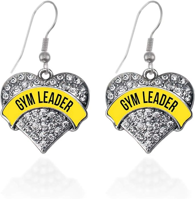 Inspired Silver - Silver Pave Heart Charm French Hook Drop Earrings with Cubic Zirconia Jewelry